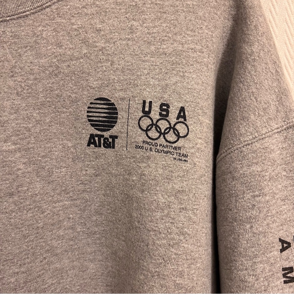 Vintage 2000 U.S. Olympics sweatshirt AT&T sponsor gray XL